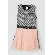 Сукня для дівчаток ошатна, колір чорно-рожевий, 247R331-1