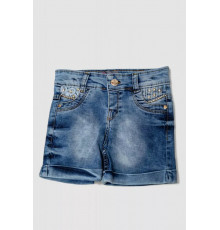 Шорти джинсові для дівчинки 247R1005, колір Синій