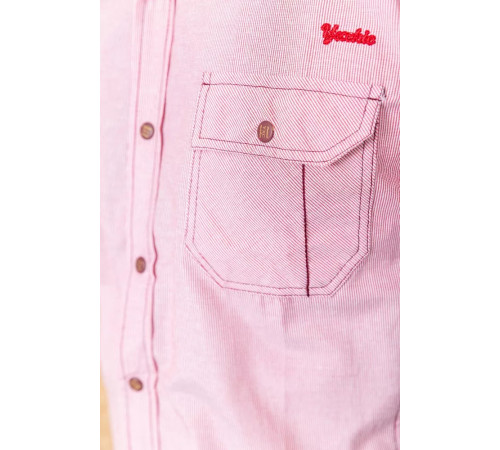 Сорочка чоловіча смужка, колір рожевий, 186R1429