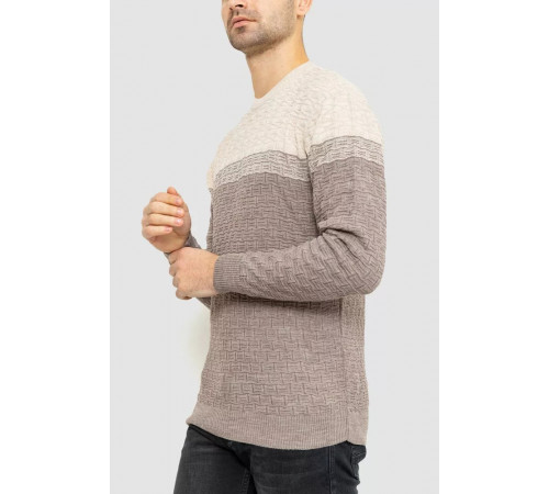 Светр чоловічий, колір бежево-молочний, 161R883
