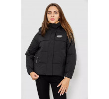 Куртка жіноча демісезонна з рукавом реглан, колір чорний, 244RE115