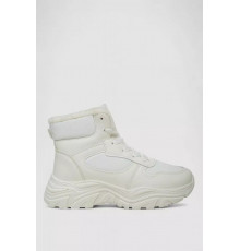 Кросівки жіночі зимові на хутрі, колір білий, 248RDM04