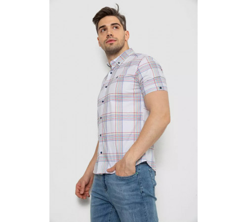 Сорочка чоловіча в смужку, колір білий, 214R841