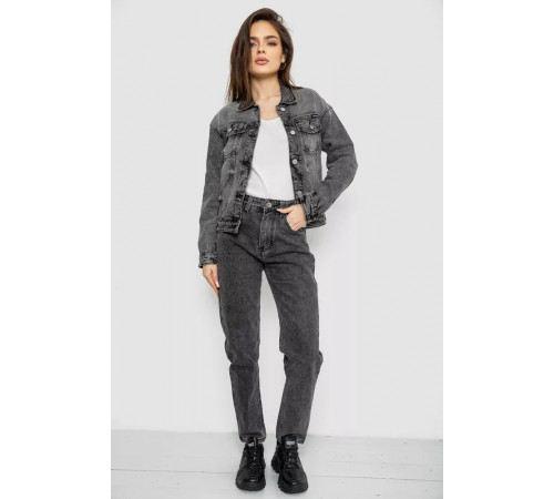 Куртка жіноча джинсова, колір сірий, 255RA2240
