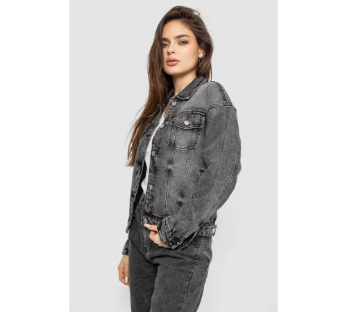 Куртка жіноча джинсова, колір сірий, 255RA2240