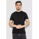 Футболка мужская однотонная базовая, цвет черный, 244R2408