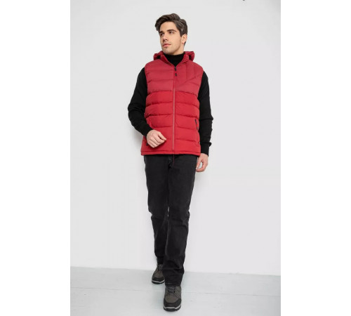 Жилетка мужская демисезонная, цвет бордовый, 244RC666