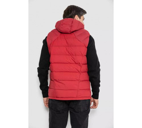 Жилетка мужская демисезонная, цвет бордовый, 244RC666