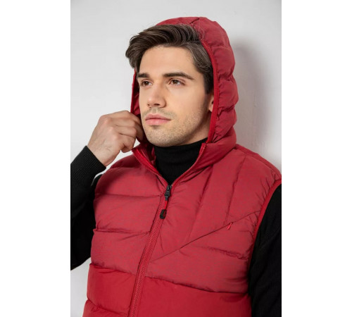 Жилетка мужская демисезонная, цвет бордовый, 244RC666