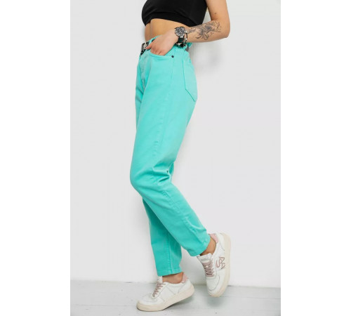 Джинсы женские, цвет мятный, 182R00282.