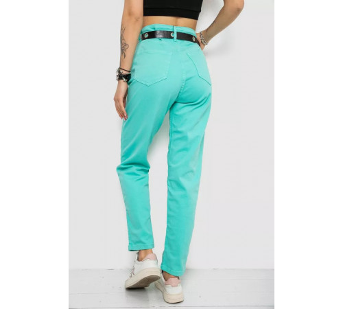 Джинсы женские, цвет мятный, 182R00282.