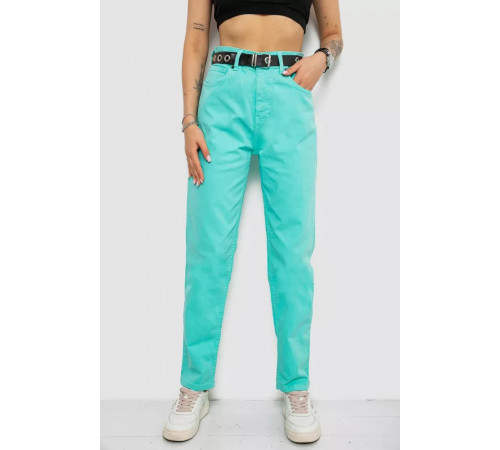 Джинсы женские, цвет мятный, 182R00282.
