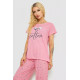 Піжама жіноча з принтом, колір рожевий, 243R7062