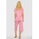 Піжама жіноча з принтом, колір рожевий, 243R7062