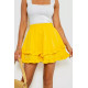 Юбка однотонная короткая, цвет желтый, 102R5254.