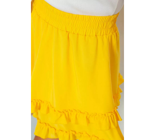 Юбка однотонная короткая, цвет желтый, 102R5254.