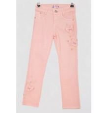 Джинси для дівчаток, колір персиковий, 247R10017