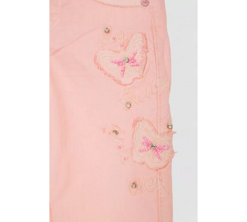 Джинси для дівчаток, колір персиковий, 247R10017