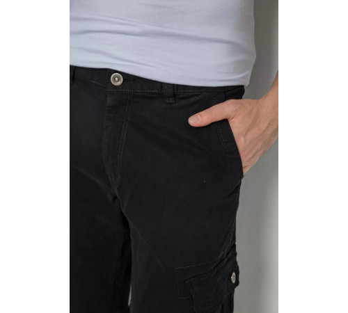 Штани чоловічі з кишенями, колір чорний, 244R2078