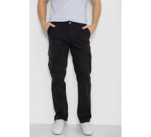 Брюки мужские с карманами, цвет черный, 244R2078