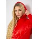 Худые женский на флисе тринитка, цвет красный, 102R7713.