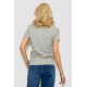 Футболка жіноча з принтом 238R01623, колір сірий, 238R01623-1