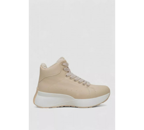 Кросівки жіночі зимові на хутрі, колір бежевий, 248RXM22