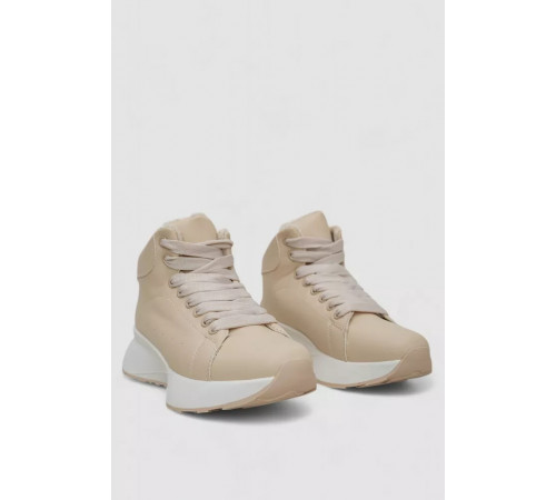 Кросівки жіночі зимові на хутрі, колір бежевий, 248RXM22