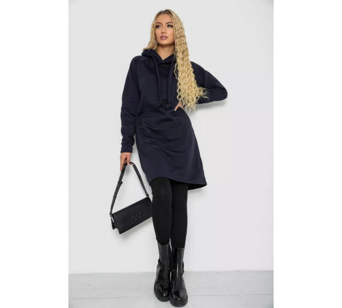 Туніка жіноча на флісі, колір темно-синій, 243R462