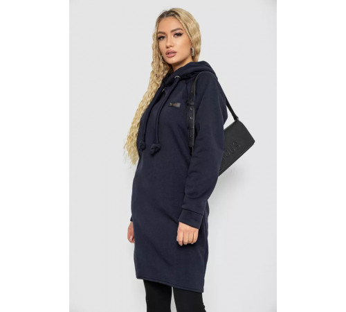 Туніка жіноча на флісі, колір темно-синій, 243R462