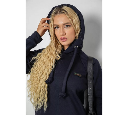 Туніка жіноча на флісі, колір темно-синій, 243R462