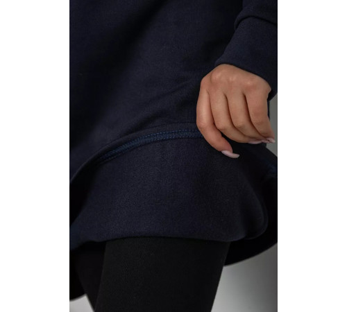 Туніка жіноча на флісі, колір темно-синій, 243R462