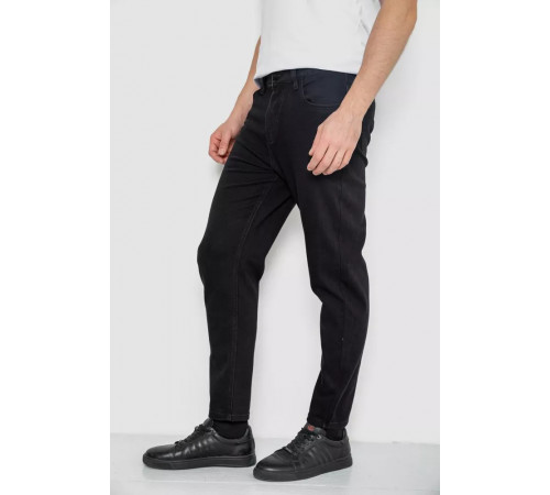 Джинсы мужские стрейч, цвет черный, 244R8562.