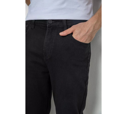 Джинсы мужские стрейч, цвет черный, 244R8562.