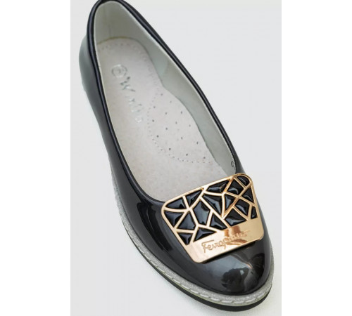 Туфлі дитячі лакові, колір чорний, 243RG067-9