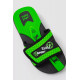 Шлепанцы резиновые для мальчиков, цвет черно-салатовый, 243R9001C-16