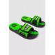 Шлепанцы резиновые для мальчиков, цвет черно-салатовый, 243R9001C-16