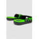 Шлепанцы резиновые для мальчиков, цвет черно-салатовый, 243R9001C-16