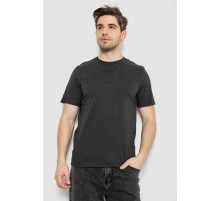 Мужская футболка с принтом, цвет темно-серый, 241R1908