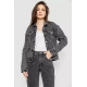 Куртка жіноча джинсова, колір сірий, 255RA225