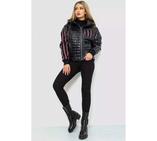 Куртка жіноча демісезонна, колір чорний, 102R5222