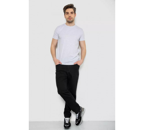 Футболка мужская однотонная базовая, цвет светло-серый, 244R2410.