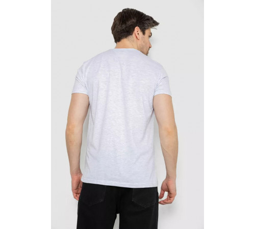 Футболка мужская однотонная базовая, цвет светло-серый, 244R2410.