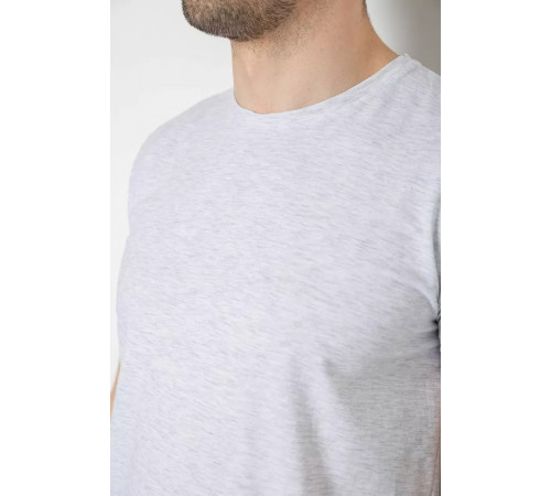 Футболка мужская однотонная базовая, цвет светло-серый, 244R2410.