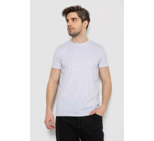 Футболка мужская однотонная базовая, цвет светло-серый, 244R2410.