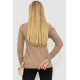 Кофта жіноча однотонна повсякденна, колір мокко, 244R2033