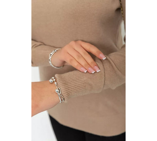 Кофта жіноча однотонна повсякденна, колір мокко, 244R2033