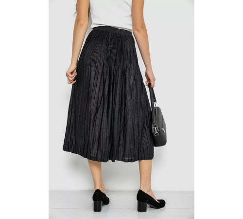 Спідниця плісована, колір чорний, 167R401