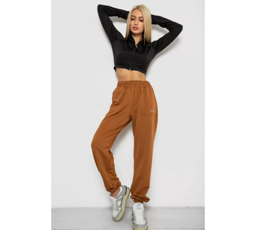 Спортивні штани жіночі, колір коричневий, 238R325-1