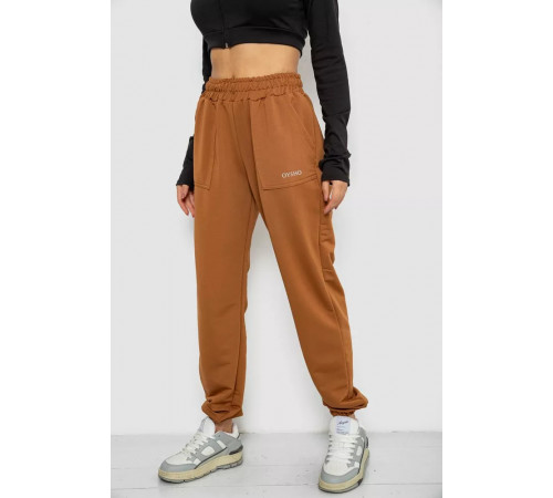 Спортивні штани жіночі, колір коричневий, 238R325-1